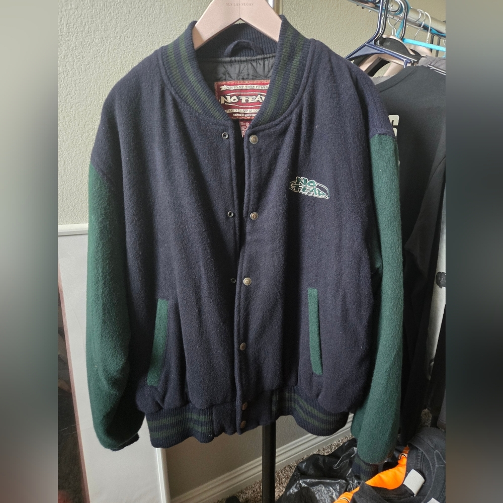 NO FEAR varsity wool jacket